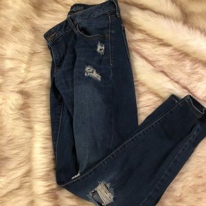 Old navy distressed rockstar jeans